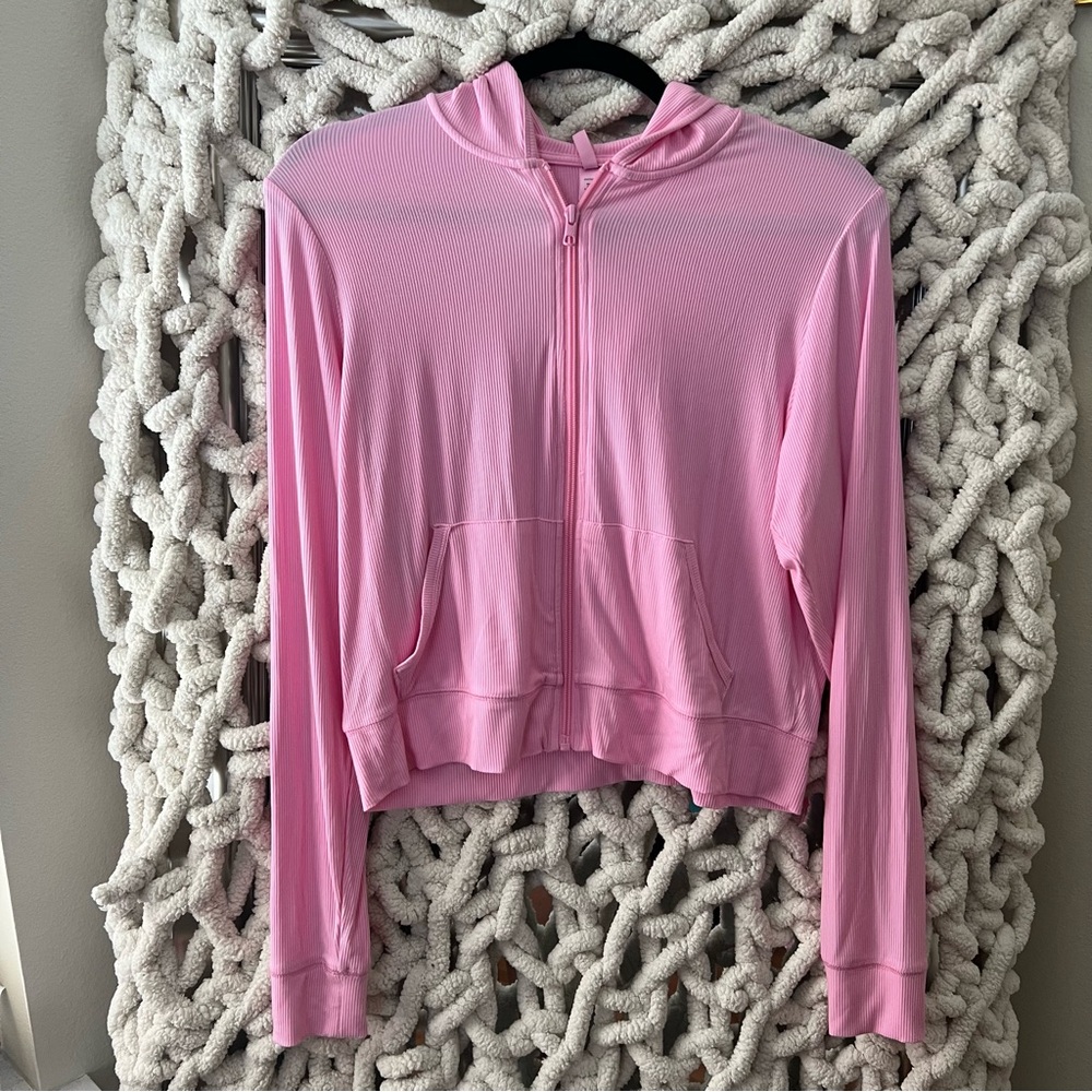 SKIMS SOFT LOUNGE ZIP UP HOODIE NWT - BUBBLEGUM